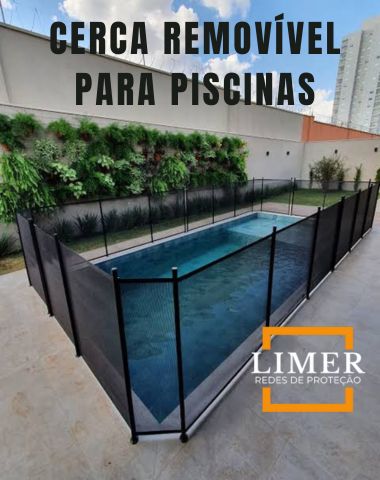 LIMER REDES - Cerca Removível Para Piscinas